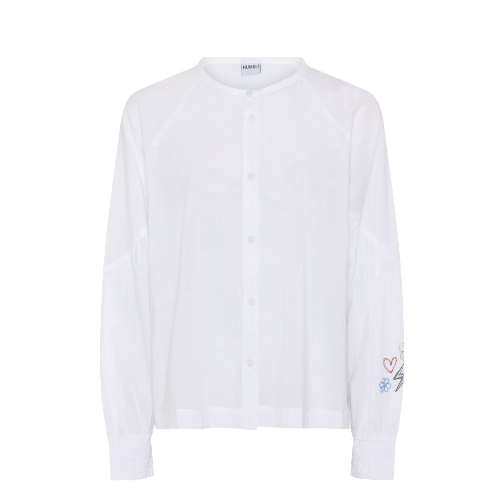 Humble skjorte -  OhanaHBS Shirt – 131064 – White combi
