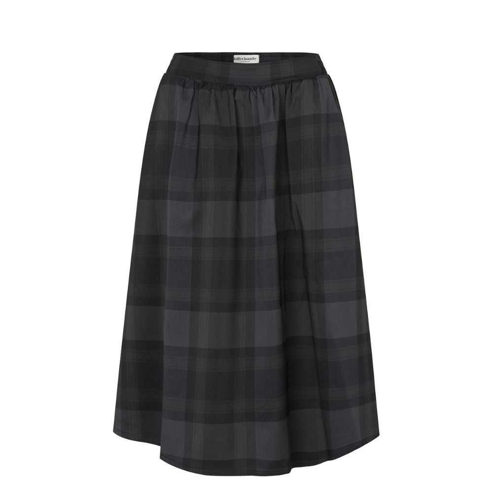 Lollys Laundry nederdel - EllaLL Midi Skirt - 26414-2007 - 14 Dark Grey