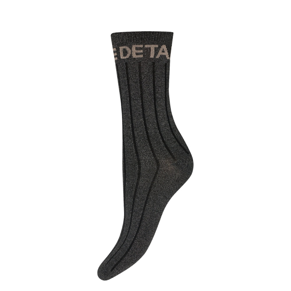 Hype the Detail strømper - Socks w/lurex -  3-21558-75-1104 (Dark Grey Melange)