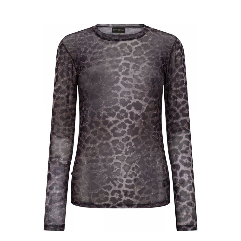 Hype the Detail bluse - Blouse w/print - 3-320-1400 - 9512 Grey
