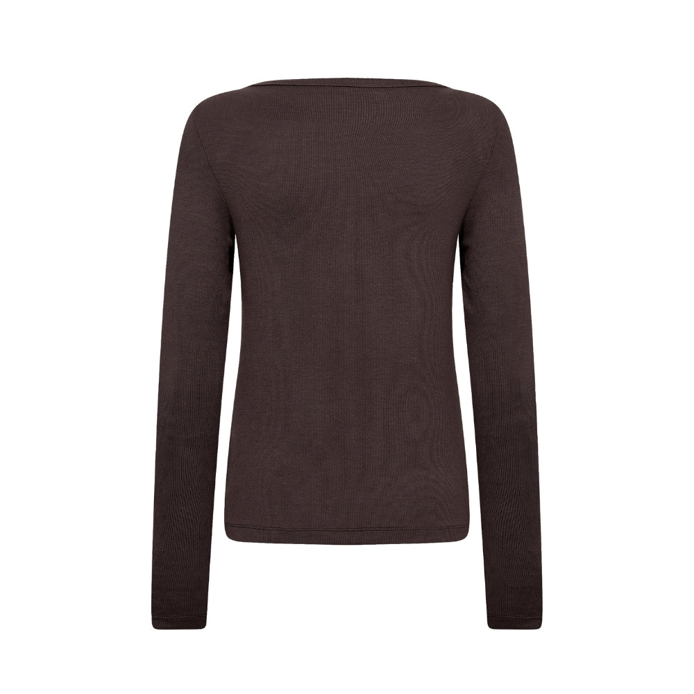 Leveté Room bluse – LR-Ika 34 (Mørkebrun)