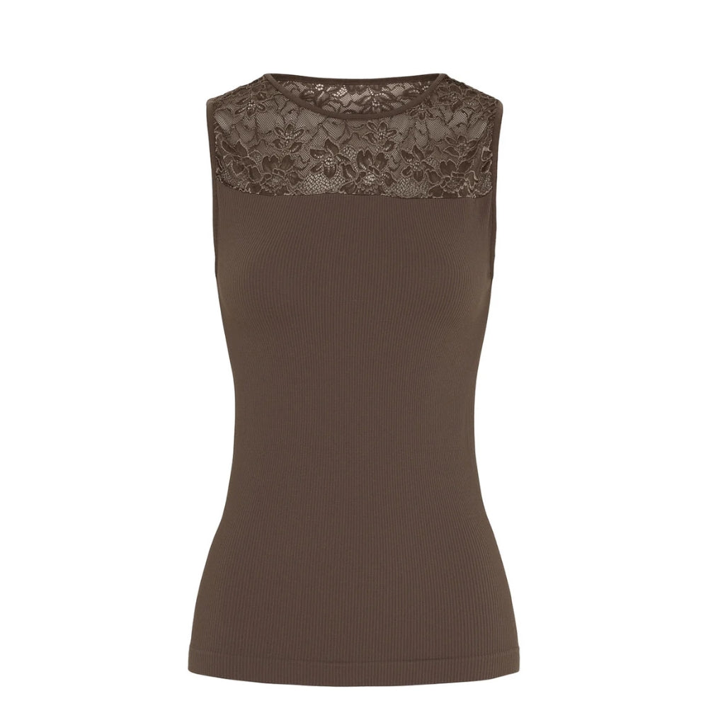 Tim & Simonsen top - Nany Rib Top – 1MC622 – Noce