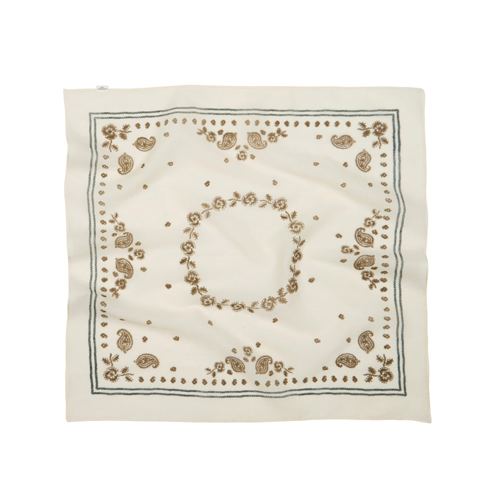 Beck Sodergaard tørklæde - Bloom Paisley Cotta Scarf – 2601300020 – Birch White