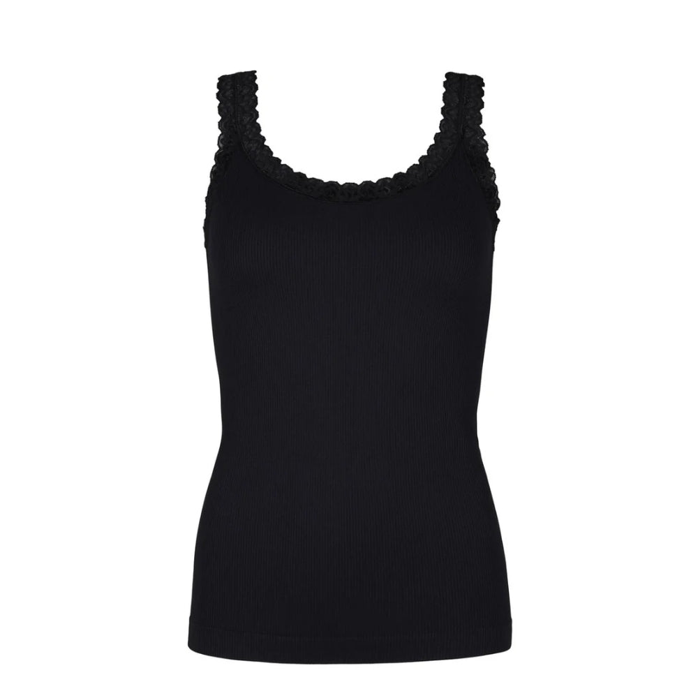 Tim & Simonsen top - Frida Rib Top – 217 – Nero