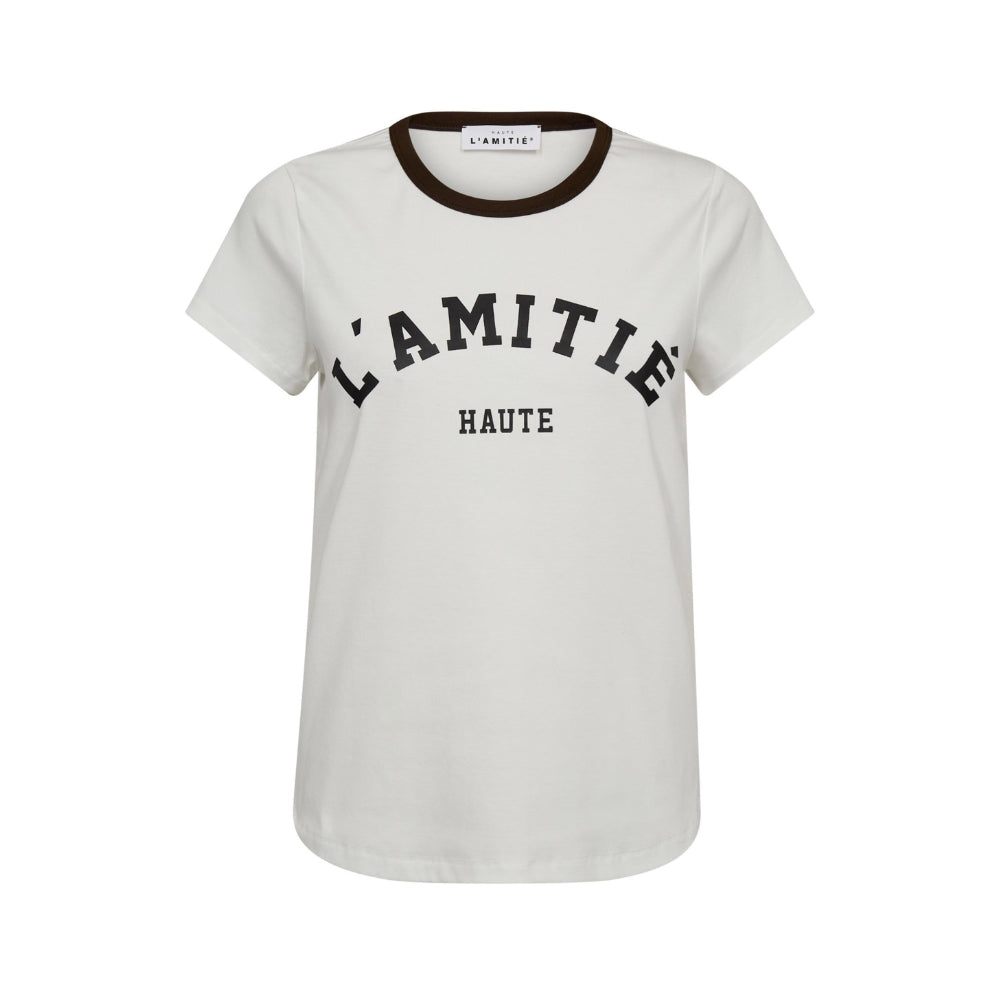 Haute L’ Amitié t-shirt – HL10006 (Hvid/Brun)