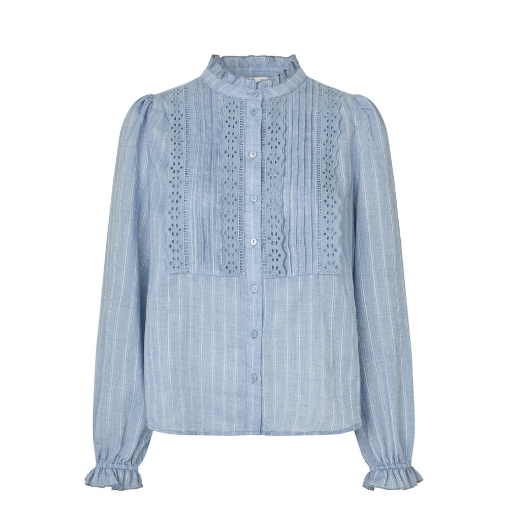 Lollys Laundry skjorte - ArielLL Shirt LS – 26113-1008 – 22 Light blue