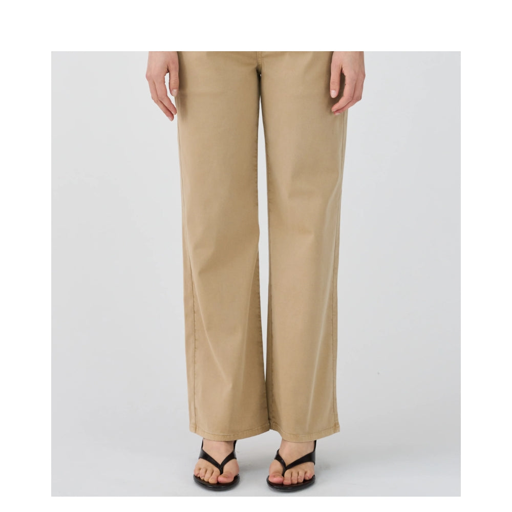 Ivy Copenhagen bukser - IVY-Karmey Chino Wide Pant - I23543 - Khaki