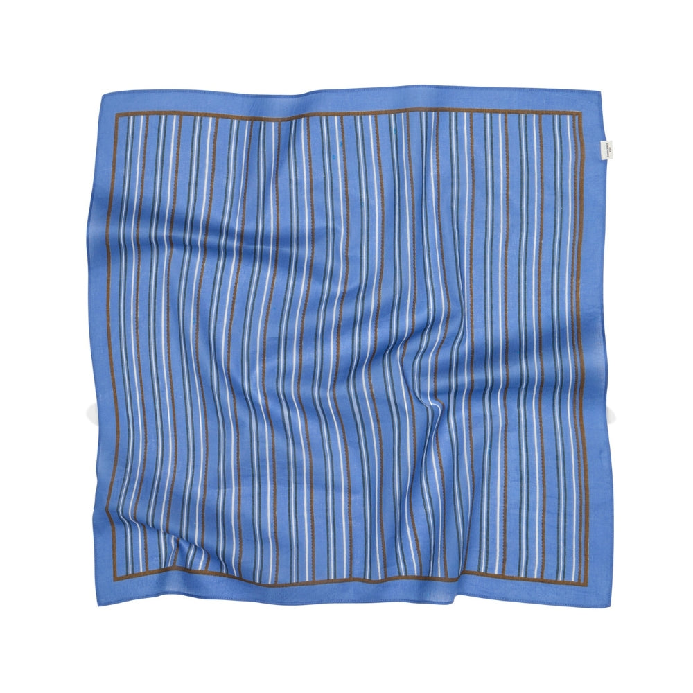 Beck Sondergaard tørklæde - Scallopia Striped Cotta Scarf – 2601300018 – Azure Blue