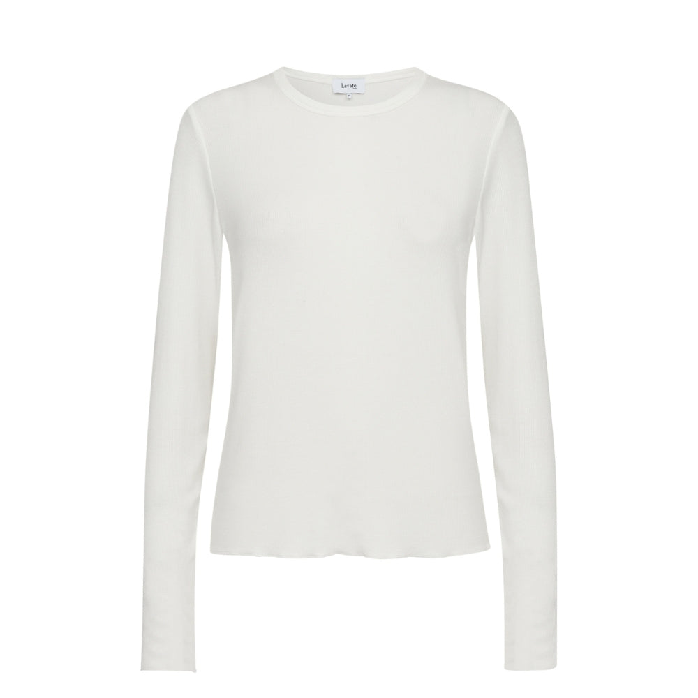 Levete Room bluse basic - LR-Ika 4 - 900071 - L101 Star White