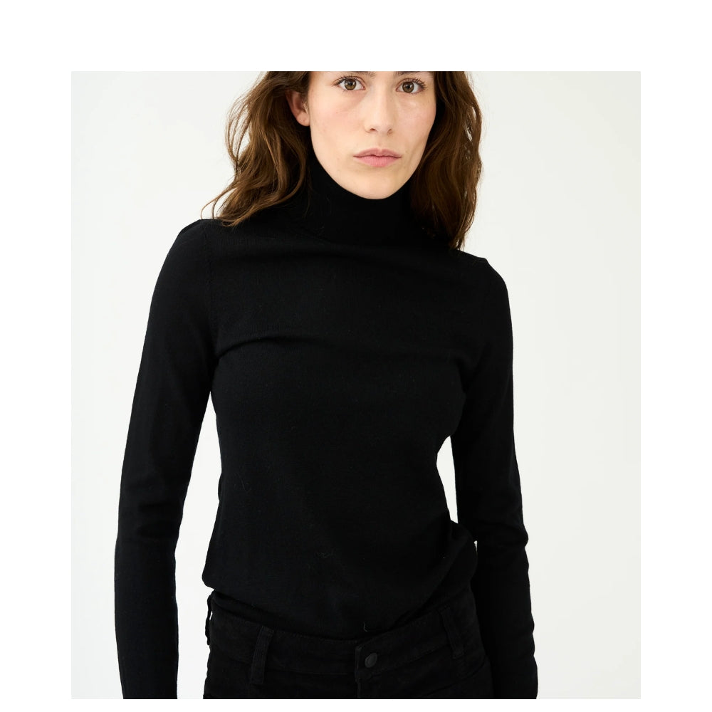 Ivy Copenhagen rullekrave - IVY-Essex LS Rollneck Knit - I235454 - Black