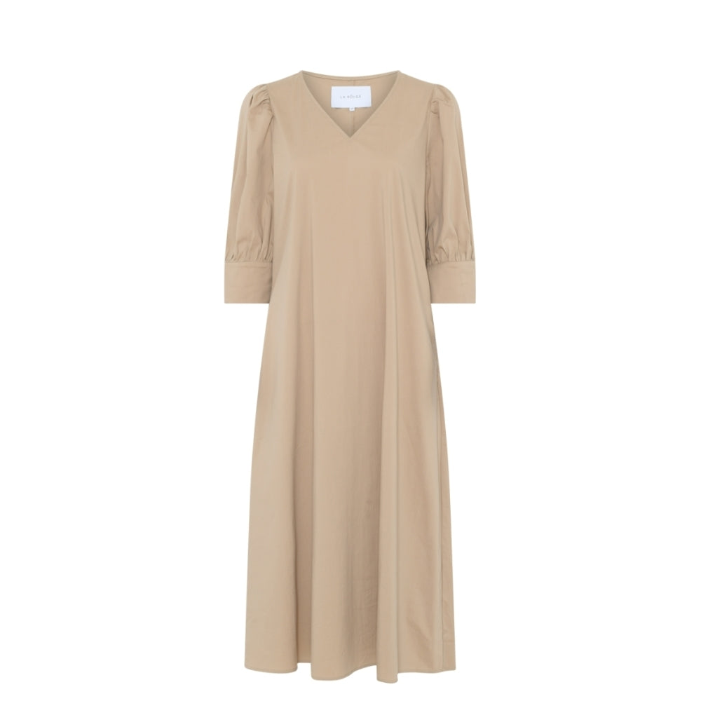 La Rouge kjole - Kamilla S/S Dress – LR1738 – Dark Sand
