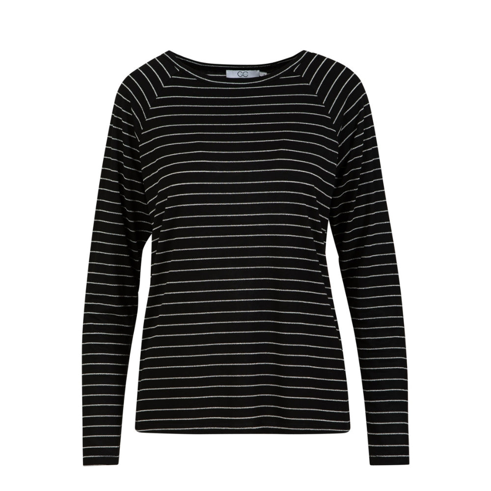 CC Heart bluse - CC Heart Valerie – CCH1210-255 – Black Lurex stripe