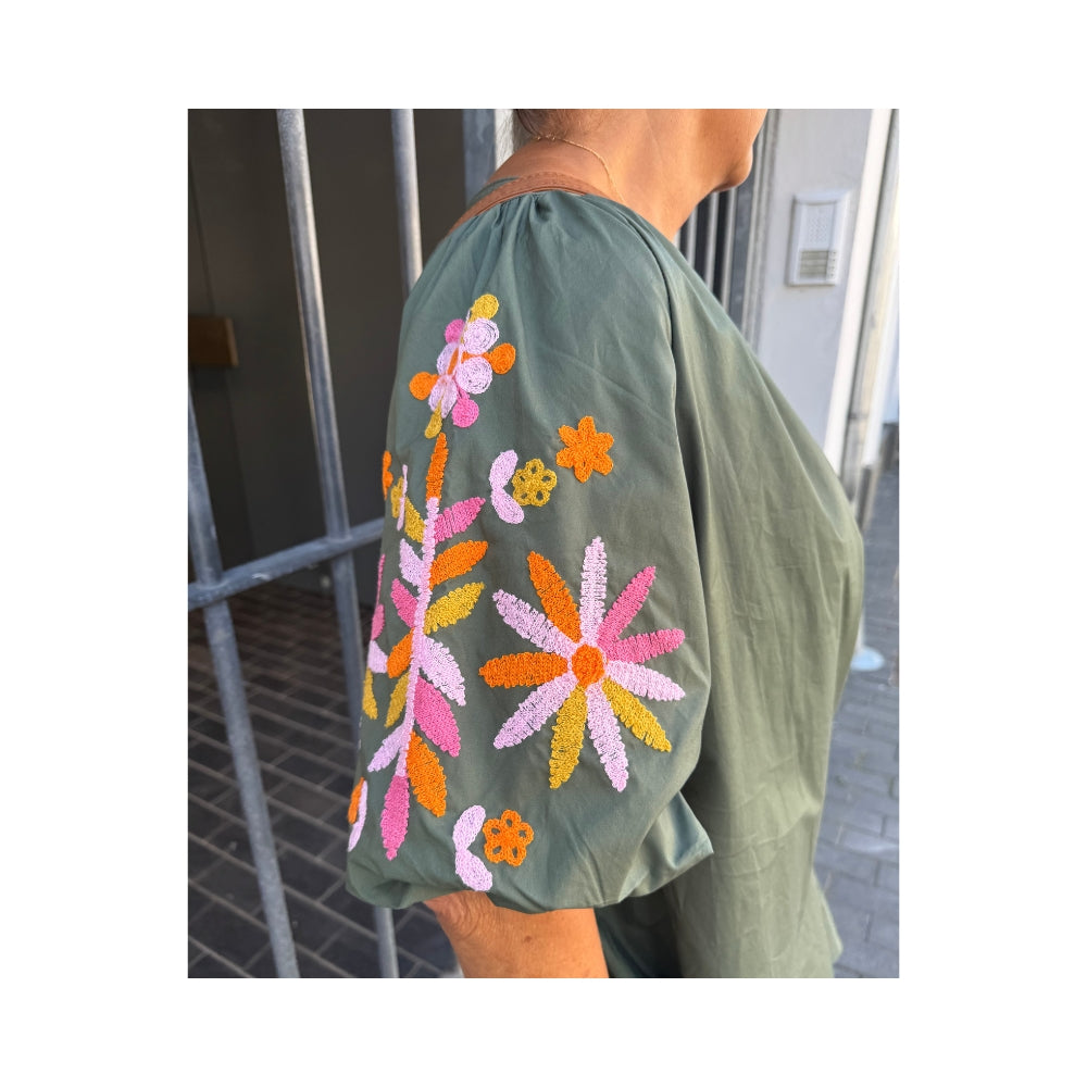 Boho Love kjole – B1402 (Grøn)