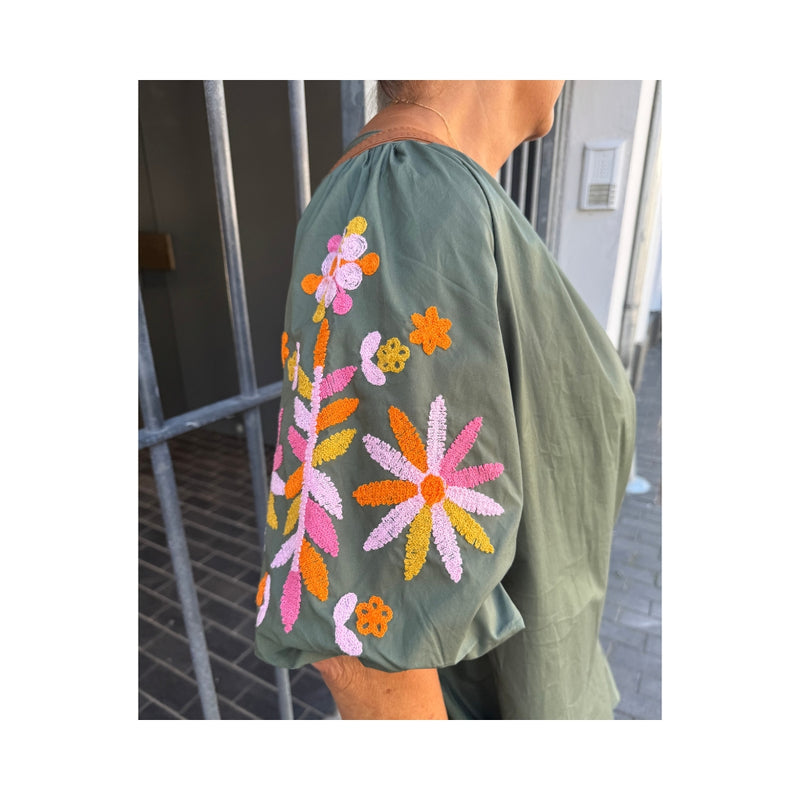 Boho Love kjole – B1402 (Grøn)