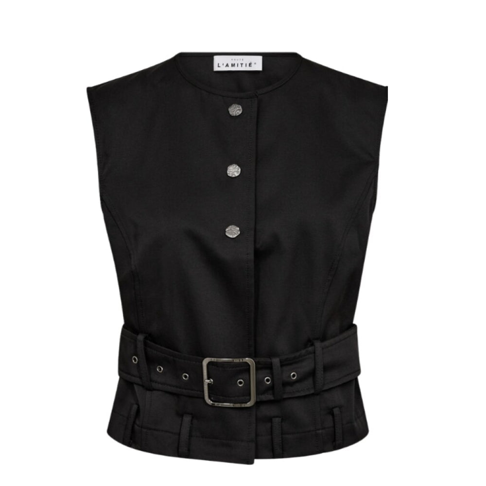 Haute L Amitie vest - Rabi Belt Vest – HL10835 – Black