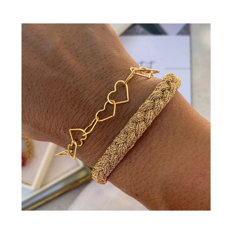 Ibu Jewels Armbånd IBU04 Heart (Guld)