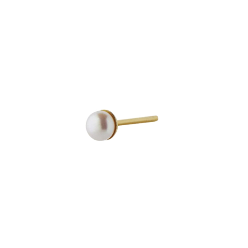 Stine A ørering - Tres Petit Pearl Earring – Single  – 1326-02-S