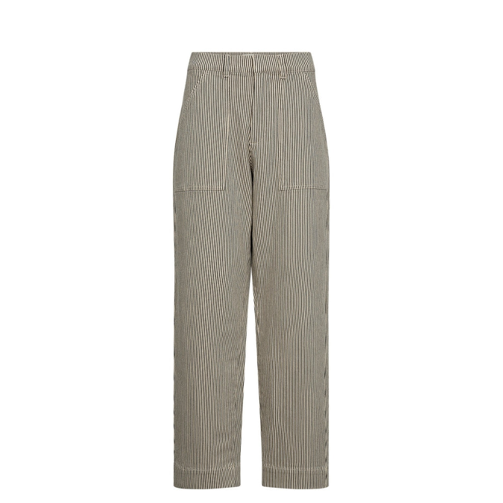 Ivy Copenhagen stribede worker pants - IVY-Lulu Utility Pant Wash Black Sailor Stripe – I235804