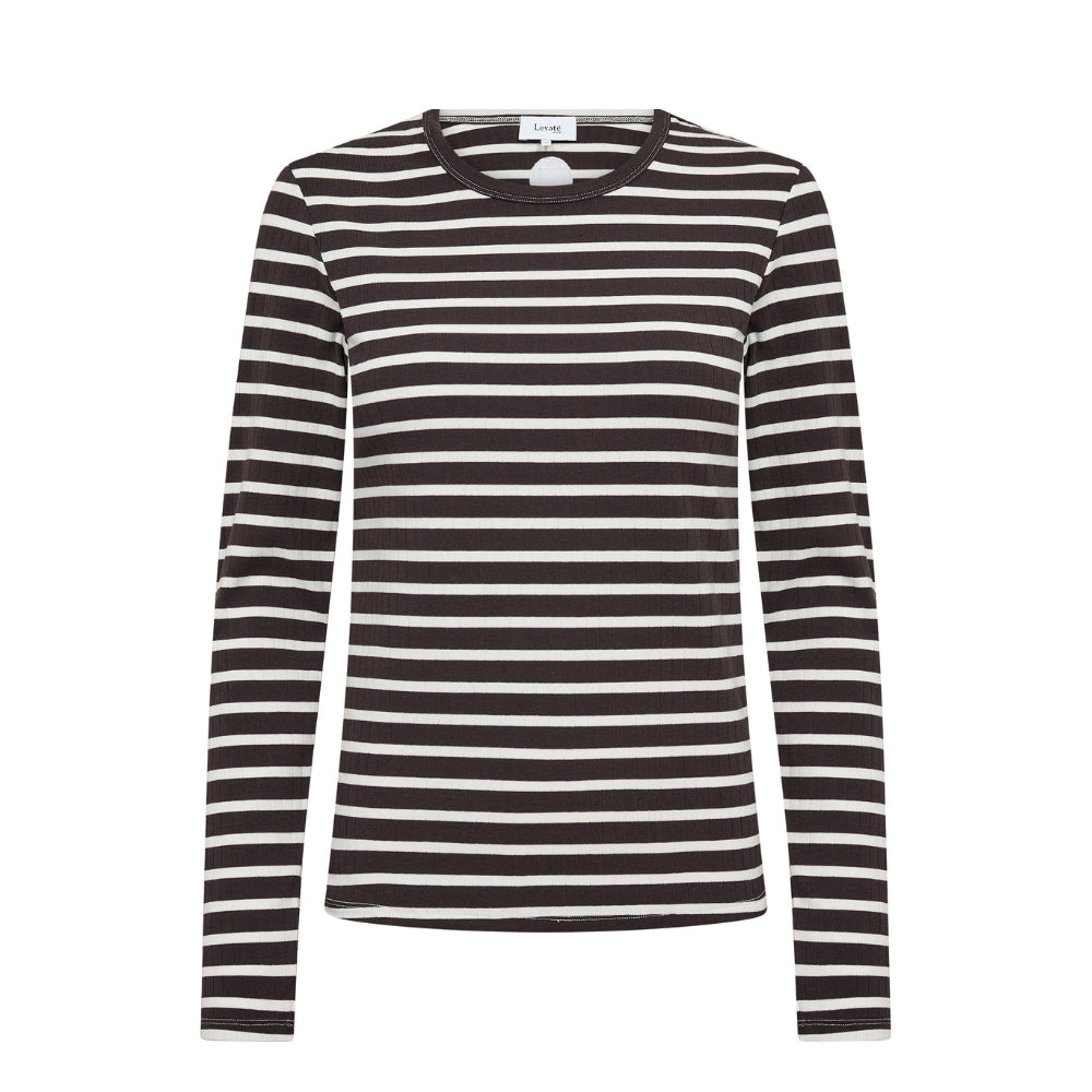 Levete Room stribet bluse - LR-Neddie 2 – 301685 – 8250C - After Dark Combi
