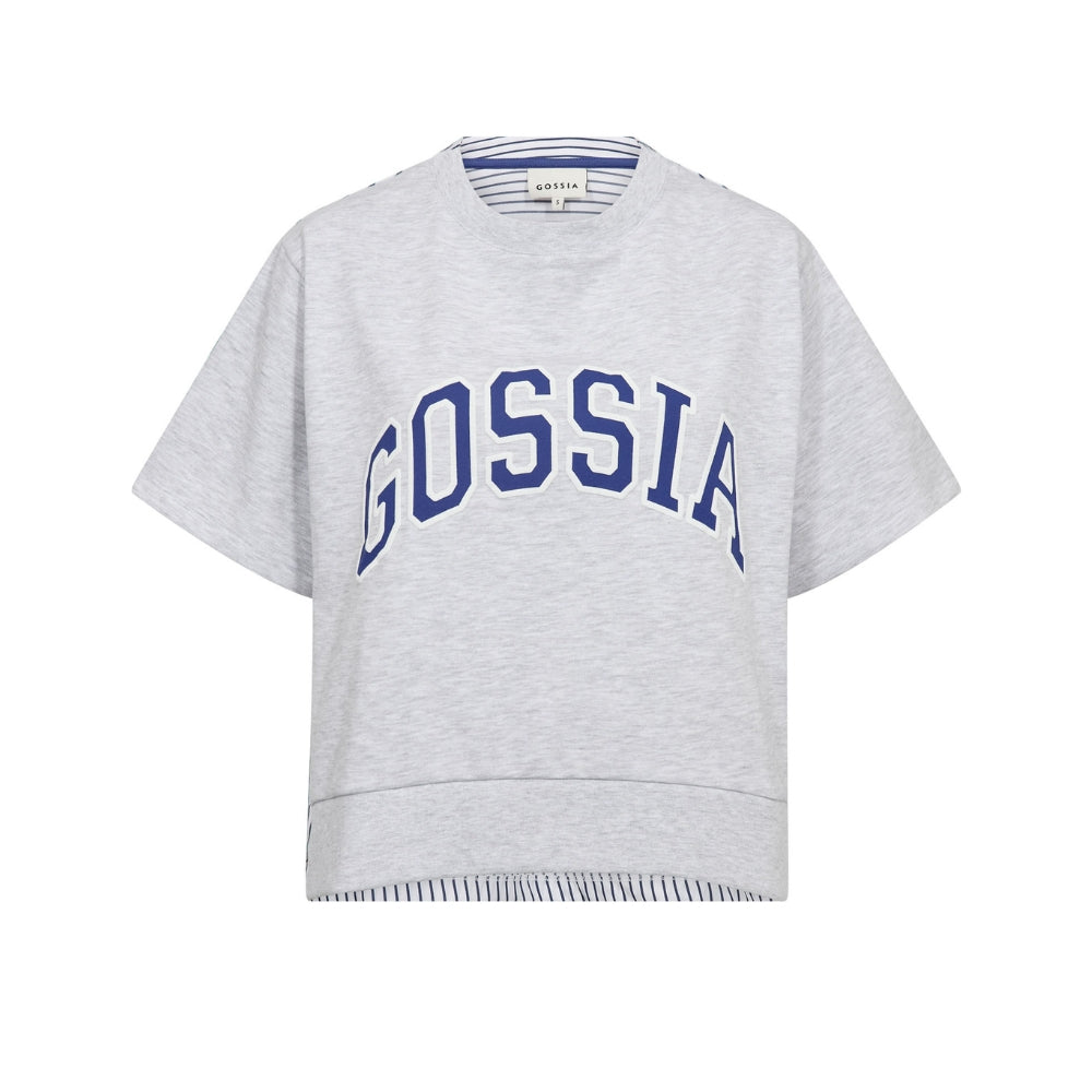 Gossia sweatshirt - WelaGO mix Tee – G3189 – Light grey melange