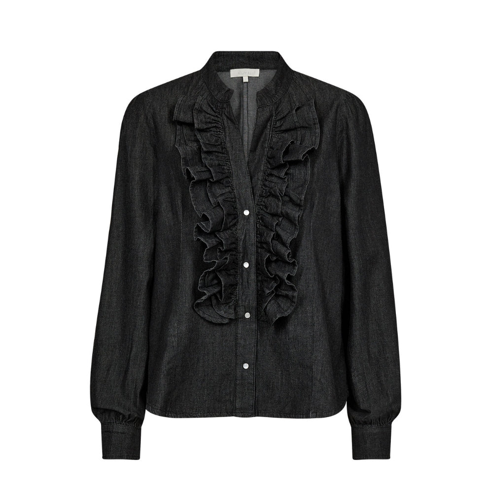 Gossia denim skjorte -  AsaliGO Shirt - G2097 - Black Chambrey Udsalg på tøj