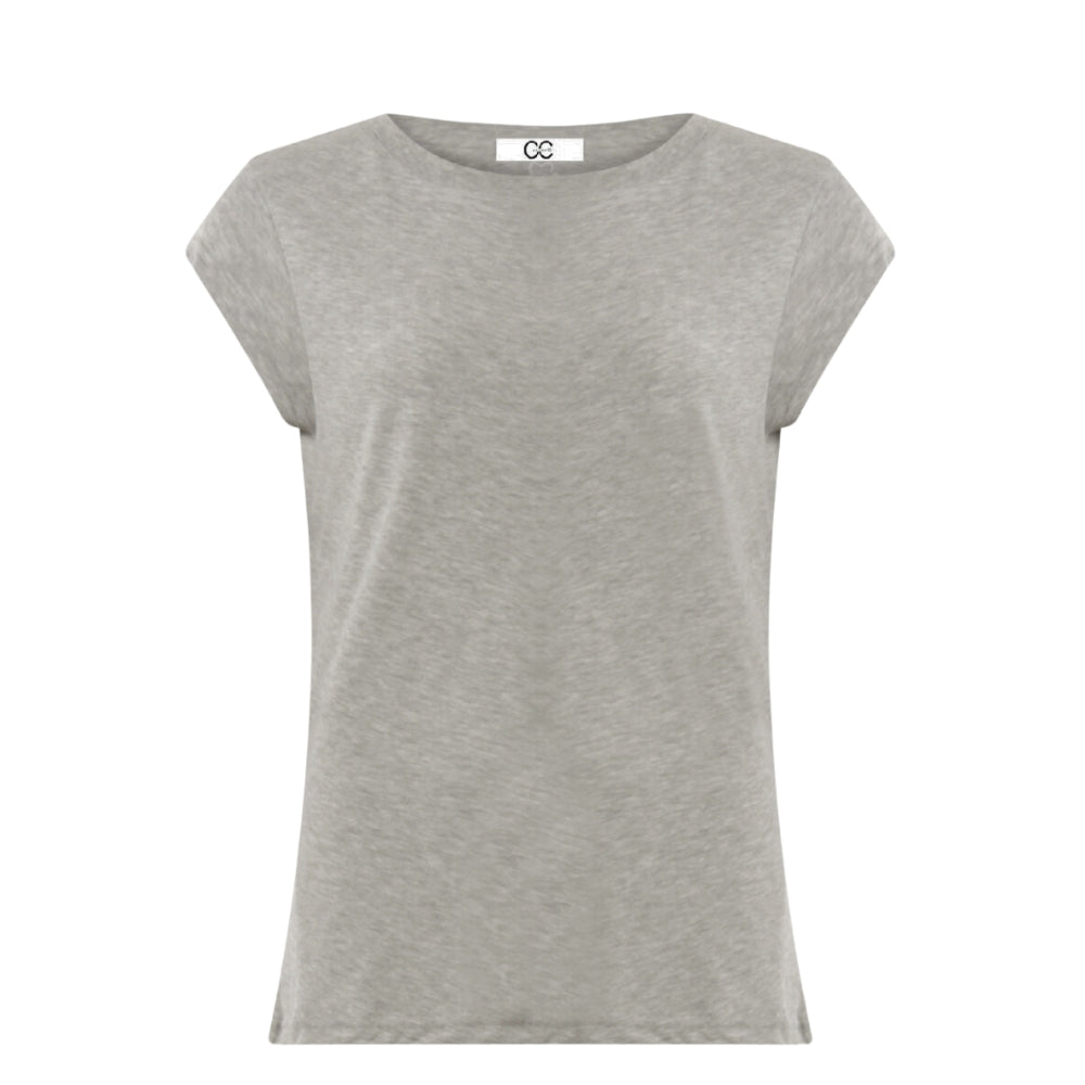 CCH1100 CC Heart basic t-shirt light grey melange (1)
