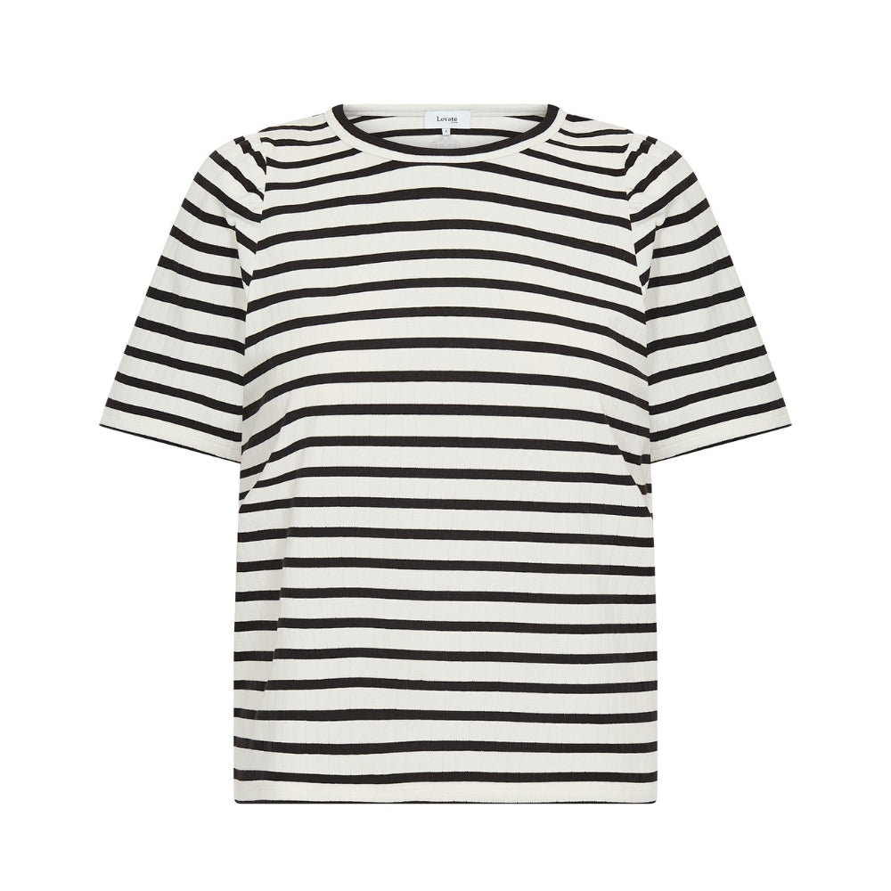 Levete Room t-shirt - LR-Neddie 1 – 101275 - 1001C Star White Combi
