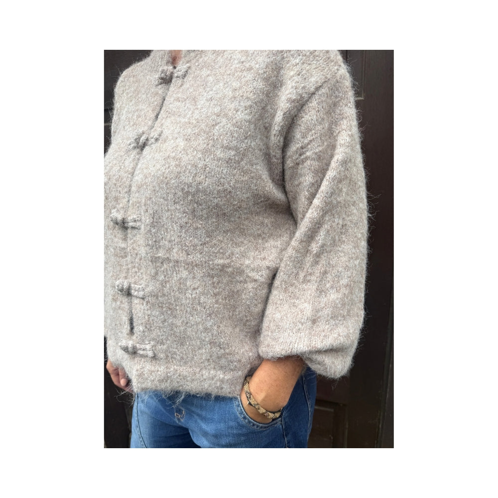 Lecoco cardigan – Angie 35289 (Sand)