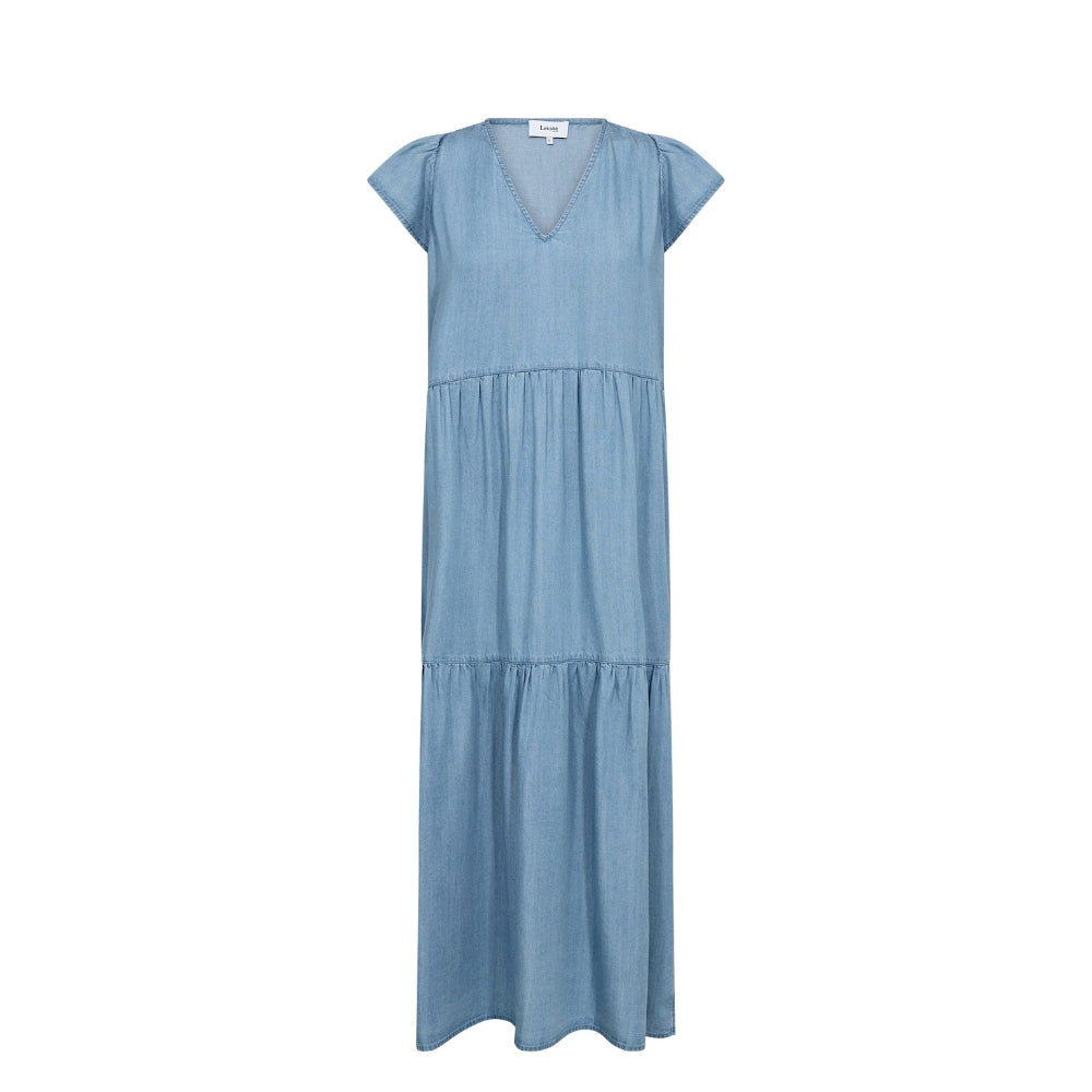 Levete Room denim kjole - LR-Rora 3 – 201146 – 2085 Mid Blue Denim