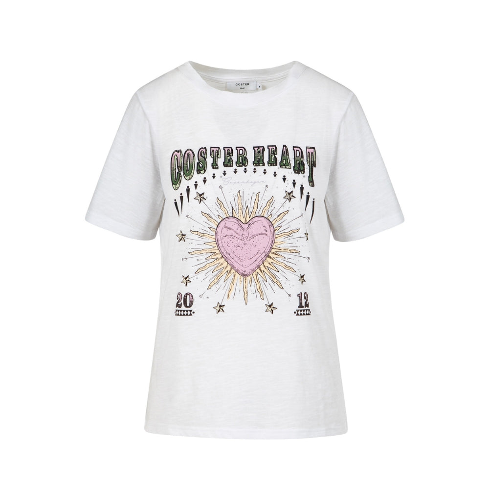 Coster Copenhagen t-shirt – Heart (Hvid)