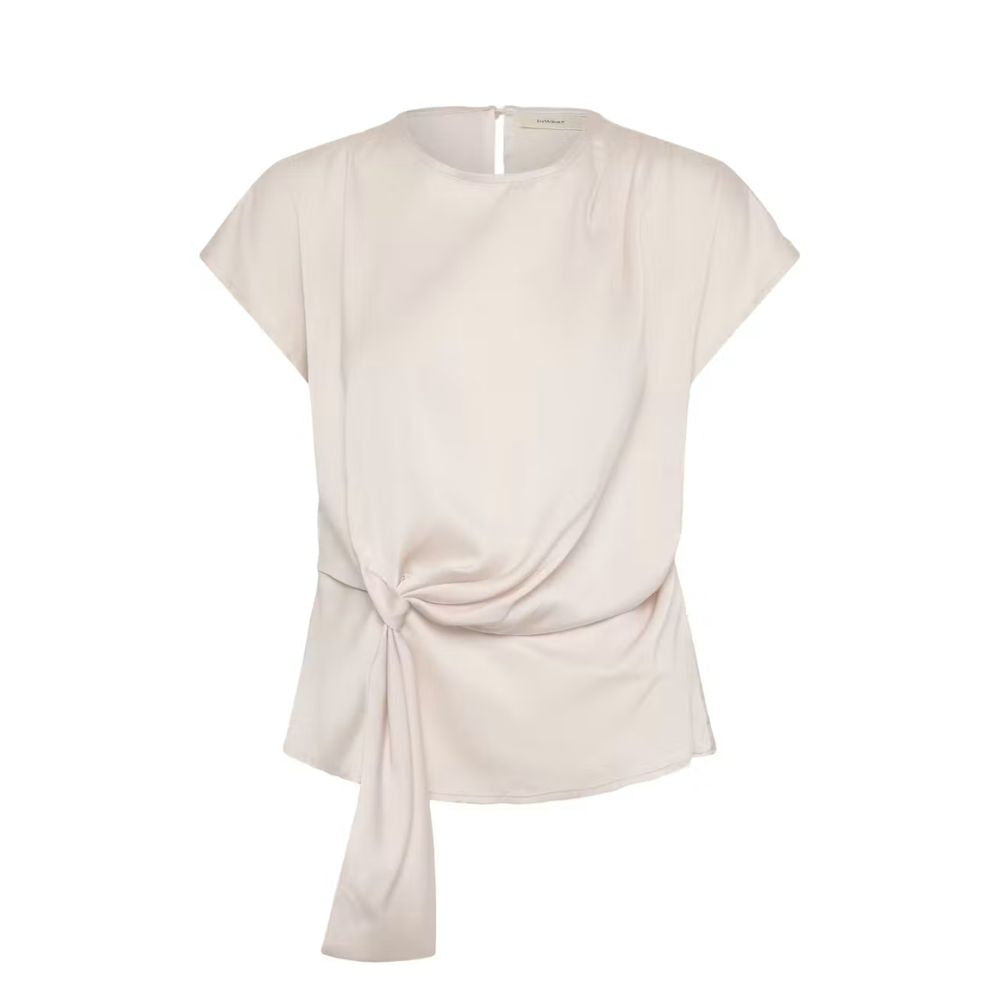 InWear bluse - SatineIW Knot Top –  30113427– Haze/Nature
