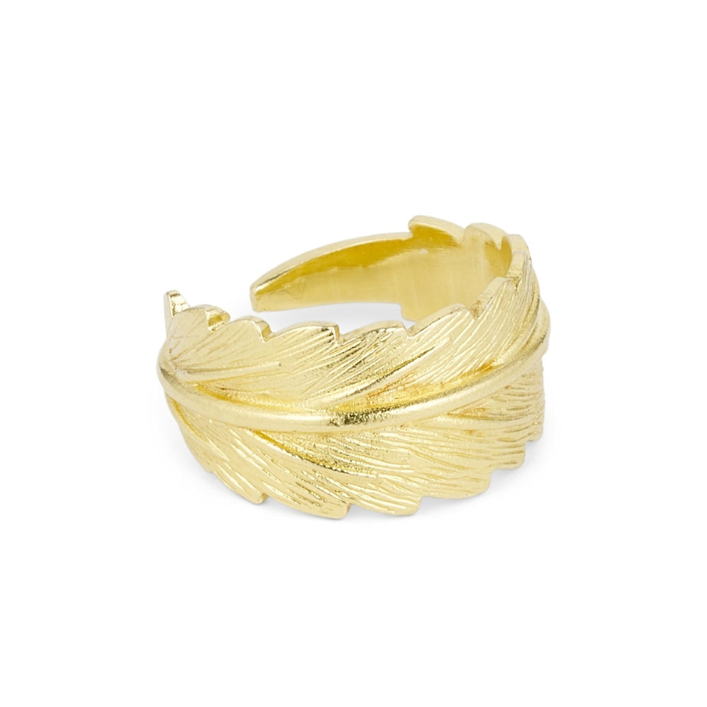 Pure by Nat ring - Linn wide ring – 48326 (Guld)