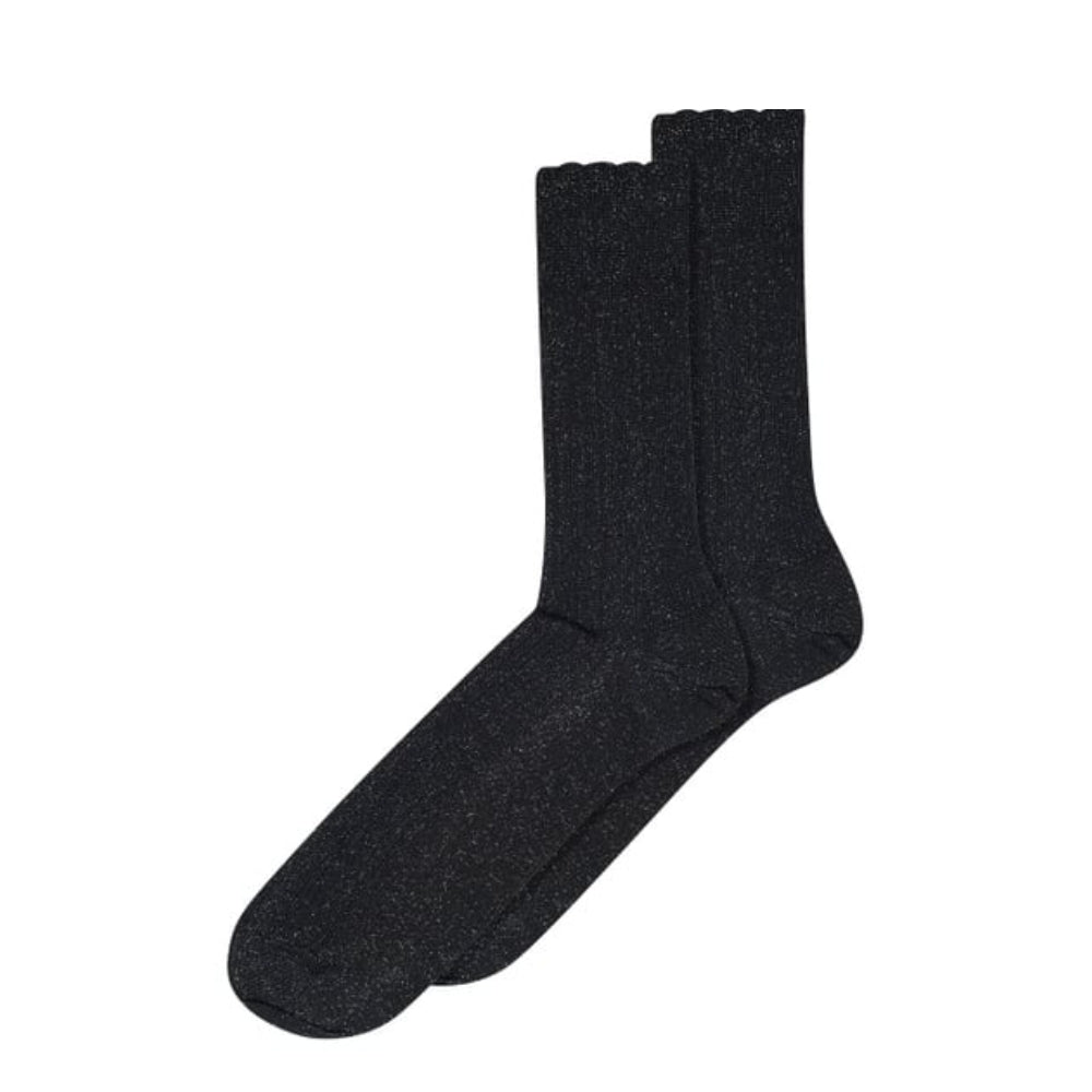 MP Denmark glitter strømper - Julia glitter socks – 59542 - 807 Navy