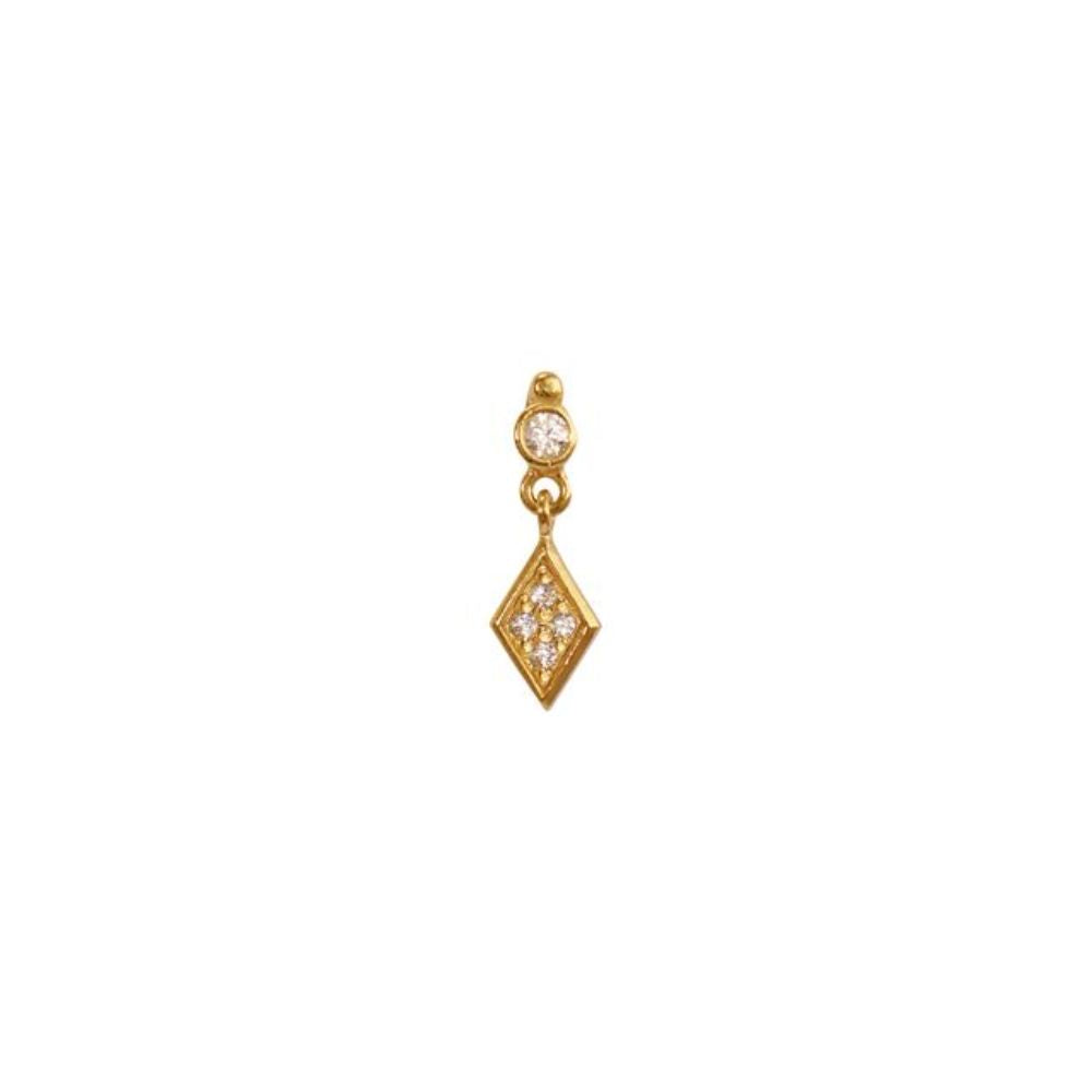 Stine A ørering - Miss Princess Earring with Harlekin, Single – 1429-02-S - Guld