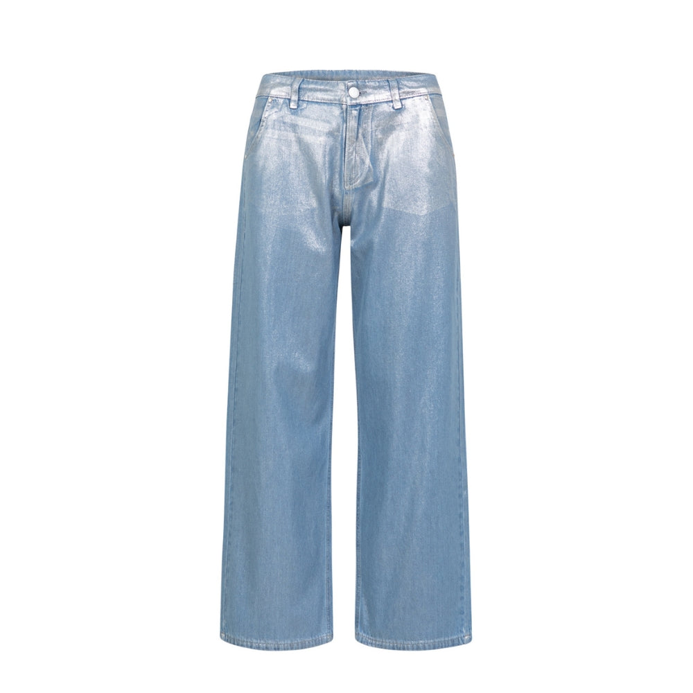 Coster Copenhagen sølv jeans Glitter jeans, Petra fit - 252-3205 - Silver