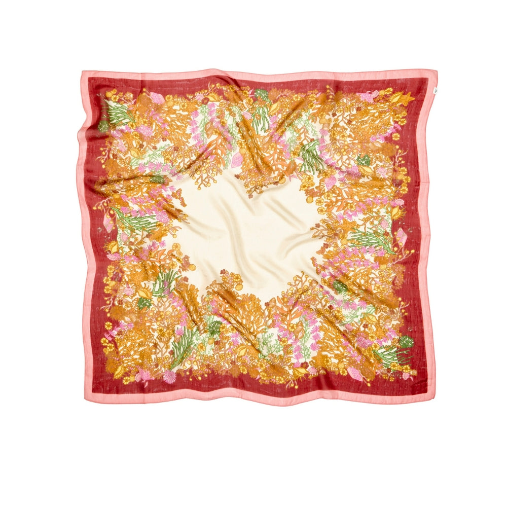 Beck Sondergaard silke tørklæde - Corallo Taby Sia Scarf – 2604300015 – 1220 Pompeian Red