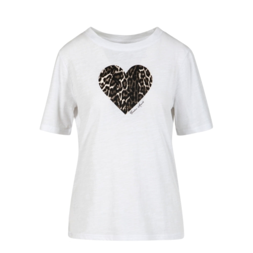 Coster Copenhagen t-shirt - Leo heart tee – 262-1241H – White