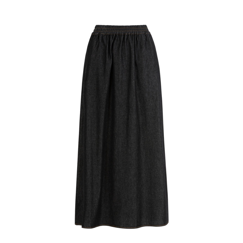 CC Heart denim nederdel - Ellis denim skirt - CCH4534-254 - Black Blue Denim