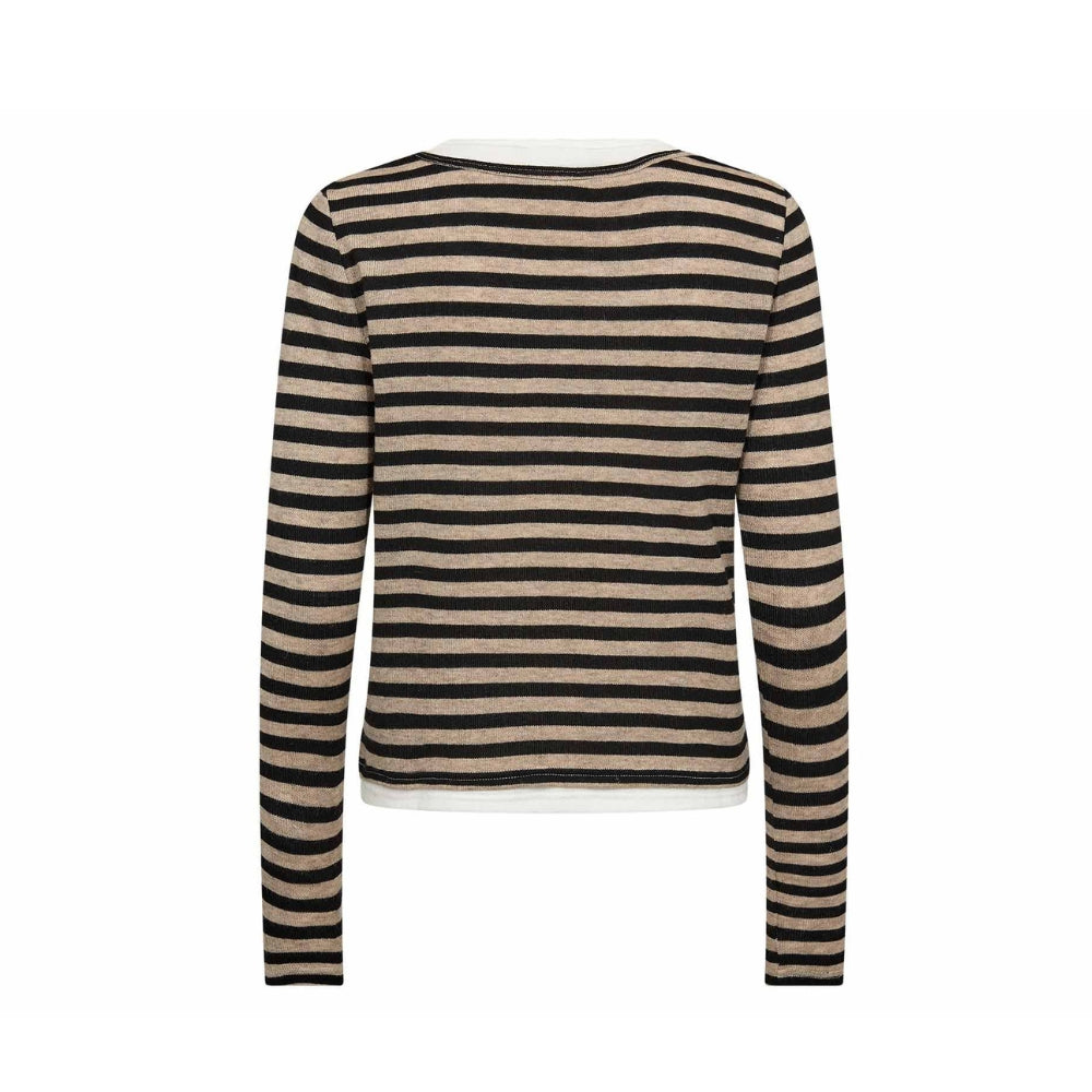 Gossia bluse – ElmaGo (Sand/Sort)