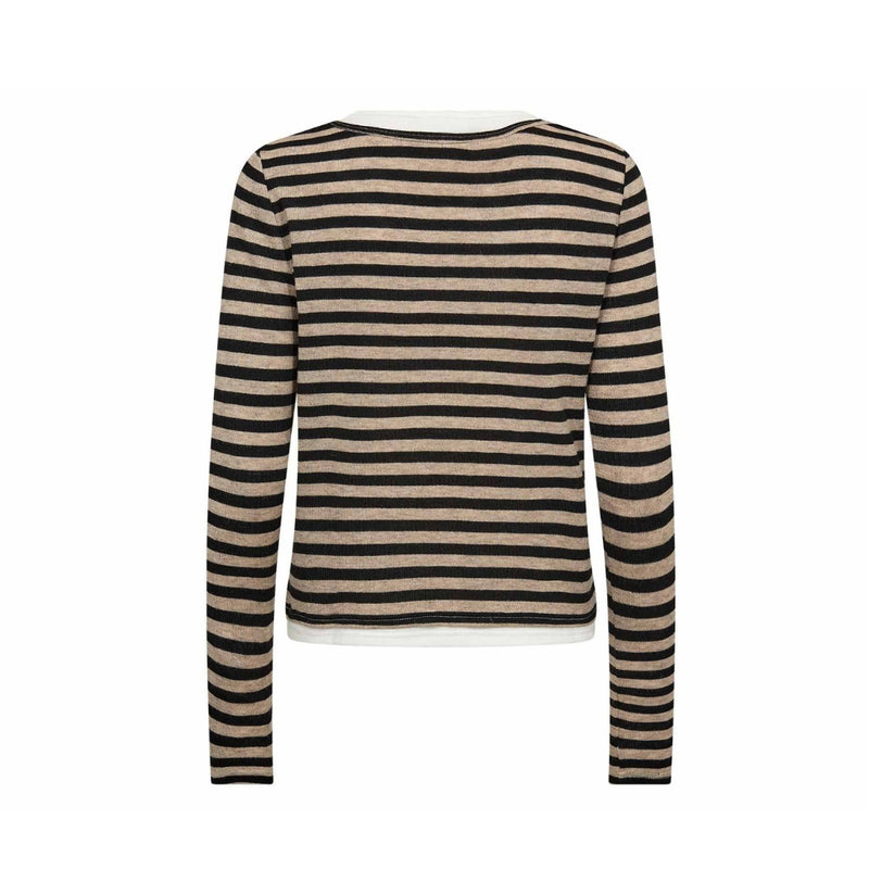 Gossia bluse – ElmaGo (Sand/Sort)