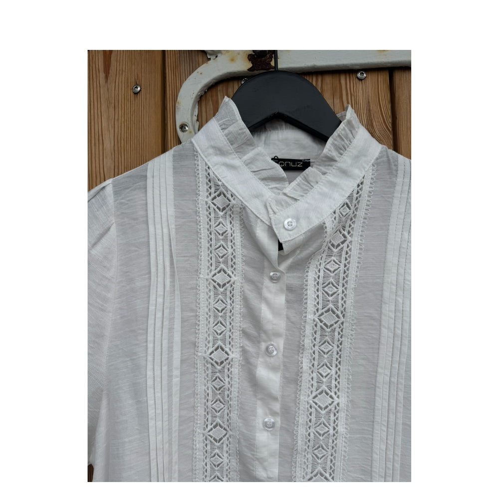 Qnuz skjorte - Beau shirt – 9363 – 11 Ecru