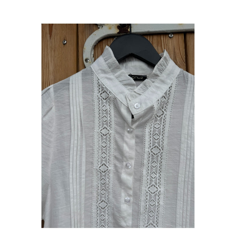 Qnuz skjorte - Beau shirt – 9363 – 11 Ecru