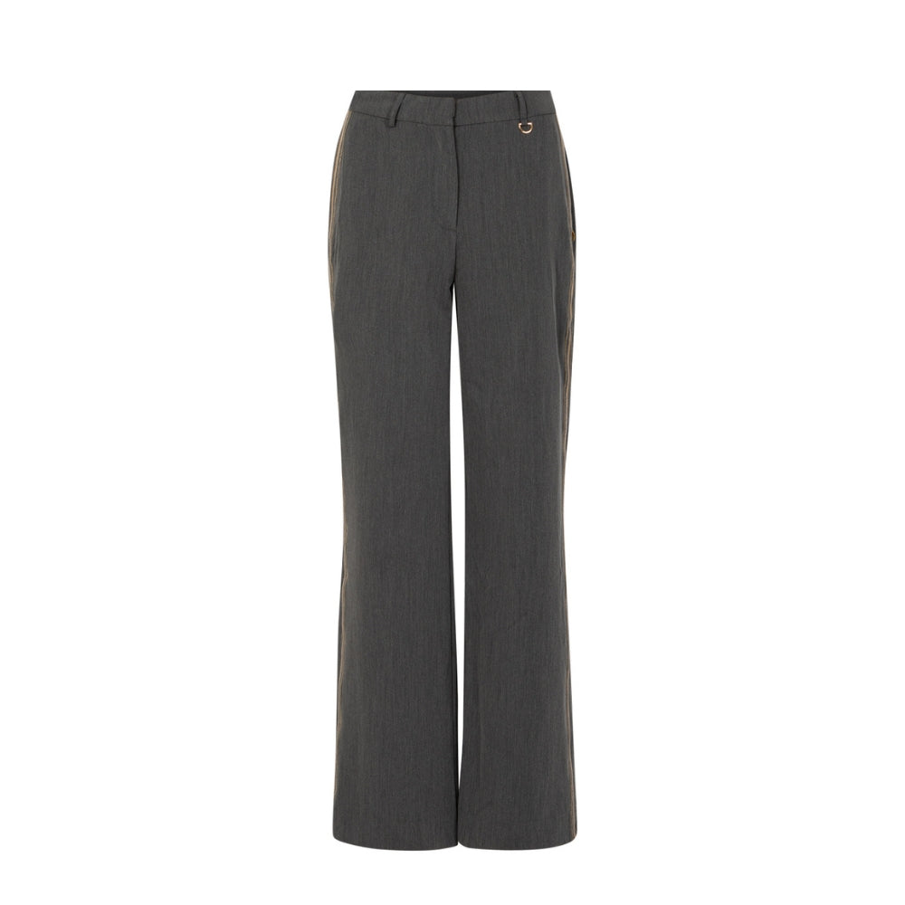 Coster Copenhagen bukser - Bukser med bånd Petra Fit - 261-3102 - Grey Melange