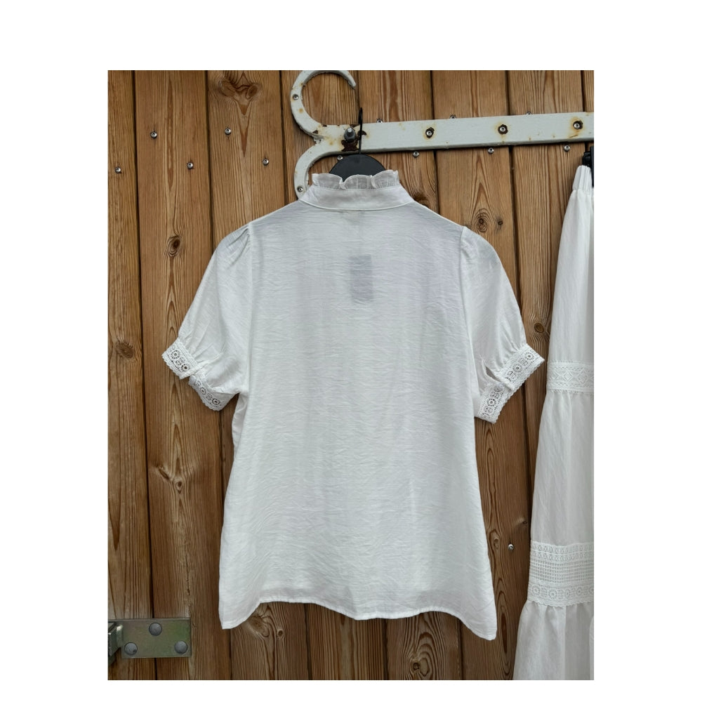 Qnuz skjorte - Beau shirt – 9363 – 11 Ecru