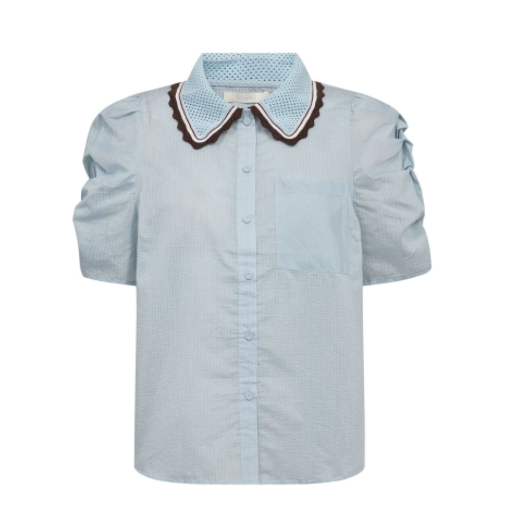Gossia skjorte - AllyGO Blouse – G2811 – Light Blue