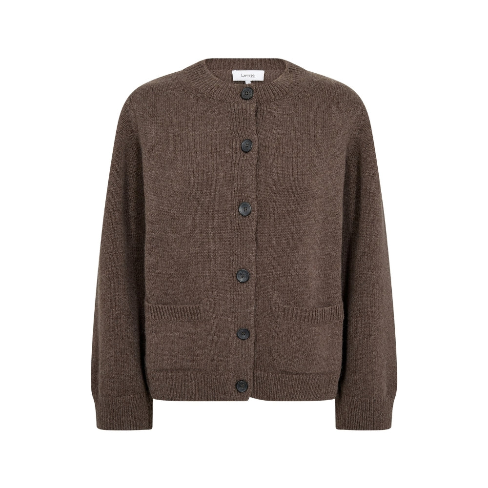 Leveté Room cardigan - LR-Perle 1 (Brun)