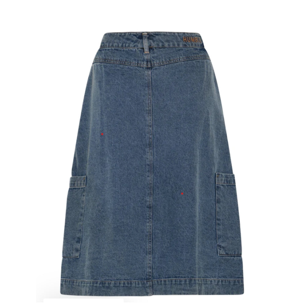 HUmble denim nederdel - OdessaHBS Skirt – 181050 – Blue denim