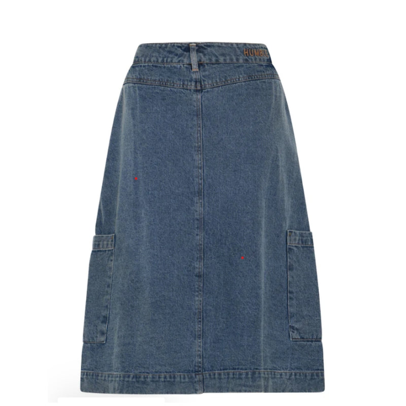 HUmble denim nederdel - OdessaHBS Skirt – 181050 – Blue denim