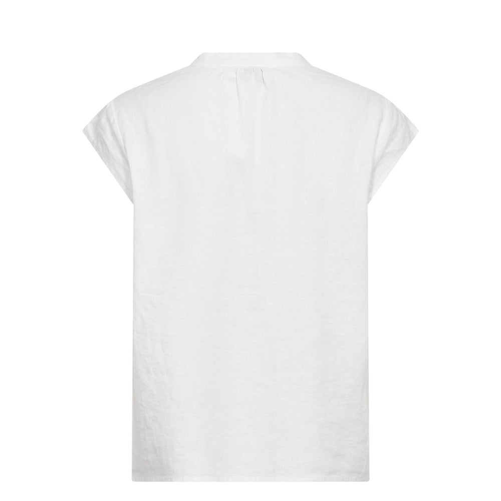 Levete Room hør bluse - LR-Naja 19 – 101304 – 1000 White
