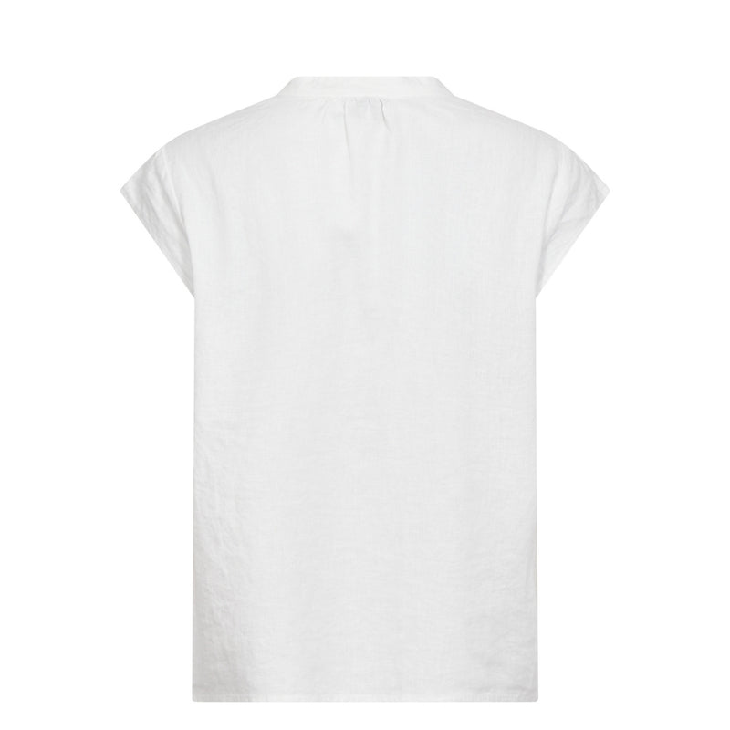 Levete Room hør bluse - LR-Naja 19 – 101304 – 1000 White